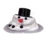 Dollhouse Miniature Melting Snowman