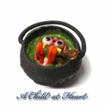 Dollhouse Filled Witch's Cauldron