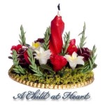 Centerpiece with Candle - Flowers