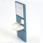 Dollhouse Wall Mounted Hand-wash Sink Unit