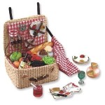 Dollhouse Filled Picnic Basket