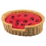 (*) Dollhouse Oval Pet Basket - Large