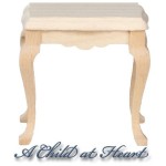 Unfinished Dollhouse Side Table