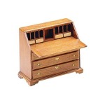 Dollhouse Chippendale Drop-Front Desk (Kit)