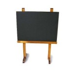 Dollhouse Rolling Chalk Board Easel