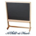 Dollhouse Rolling Chalk Board Easel