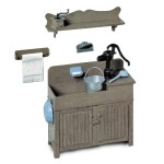 (*) Dollhouse Kitchen Dry Sink (Kit)