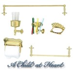 (*) Dollhouse Bathroom Accessories Set- Choice Of Styles -