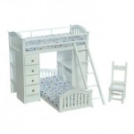 Kids Bunk Bed Set - White