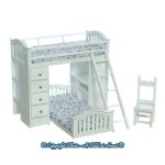 Kids Bunk Bed Set - White