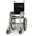 Metal Dollhouse Wheelchair