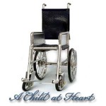 Metal Dollhouse Wheelchair