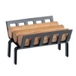 Dollhouse Logs or Metal Log holder with Logs