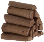 Dollhouse Logs or Metal Log holder with Logs