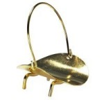 Dollhouse Brass Log Holder