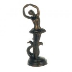 Dollhouse Miniature Brass or Bronzed Statue- Choice of Style -