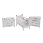 Dollhouse ABC Nursery - White