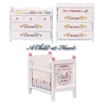 Dollhouse ABC Nursery - White