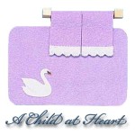 Disc $1 Off - Dollhouse Swan Rug &amp; Towel Set