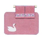 Disc $1 Off - Dollhouse Swan Rug &amp; Towel Set