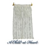 Dollhouse Lace Curtains with Shell Brackets- Choice of Withs -