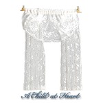 Dollhouse Lace Curtains with Shell Brackets- Choice of Withs -