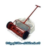Dollhouse Push Mower with Grass Bag