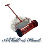 Dollhouse Push Mower with Grass Bag