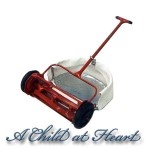 Dollhouse Push Mower with Grass Bag