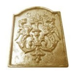 (*) Dollhouse Fireplace Fire Back