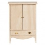 Dollhouse Unfinished Colonial Armoire