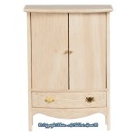 Dollhouse Unfinished Colonial Armoire