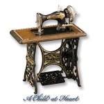 Dollhouse Metal Sewing Machine