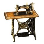 Dollhouse Metal Sewing Machine