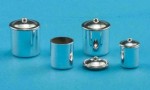 Dollhouse Stainless Steel Kitchen Canisters