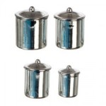 Dollhouse Stainless Steel Kitchen Canisters