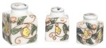 Dollhouse White or Hand-painted Square Canisters
