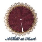 (&amp;sect;) Disc. .60&amp;cent; Off - Burgundy &amp; Gold Tree Skirt