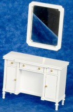 Dollhouse White Vintage Styled Bedroom