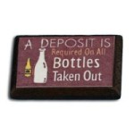 (*) Dollhouse Miniatures Milk Bottle Sign