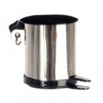 (*) Dollhouse Stainless Steel Garbage Can