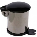 (*) Dollhouse Stainless Steel Garbage Can