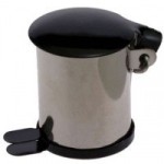 (*) Dollhouse Stainless Steel Garbage Can