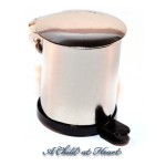 (*) Dollhouse Stainless Steel Garbage Can