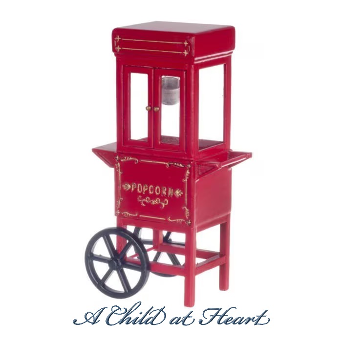 Dollhouse Old Fashioned Popcorn Machine - Product Image