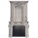 Dollhouse Tall Victorian Marble Fireplace