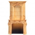 Dollhouse Tall Victorian Marble Fireplace