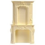 Dollhouse Tall Victorian Marble Fireplace