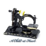 Dollhouse Vintage Tabletop Sewing Machine