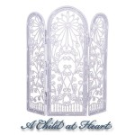 White Dollhouse Dressing Screen